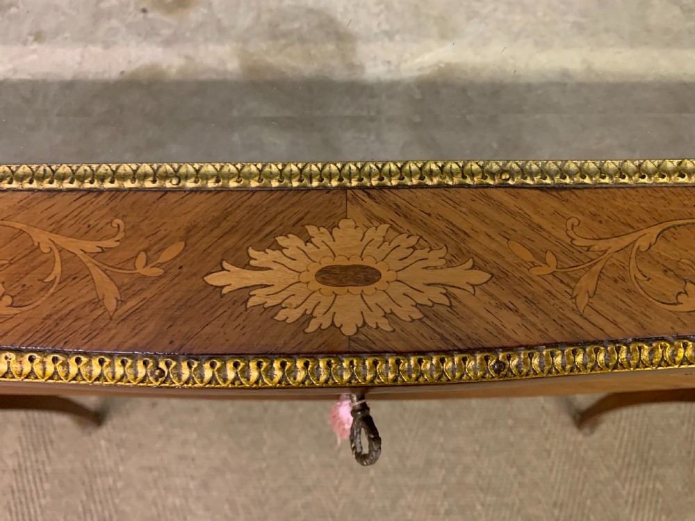 Marquetry Inlaid Kingwood Bijouterie Table View V