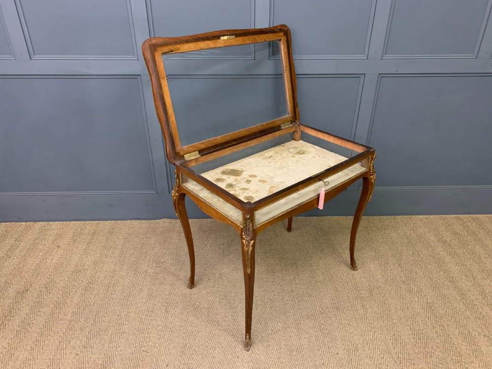 Marquetry Inlaid Kingwood Bijouterie Table View X