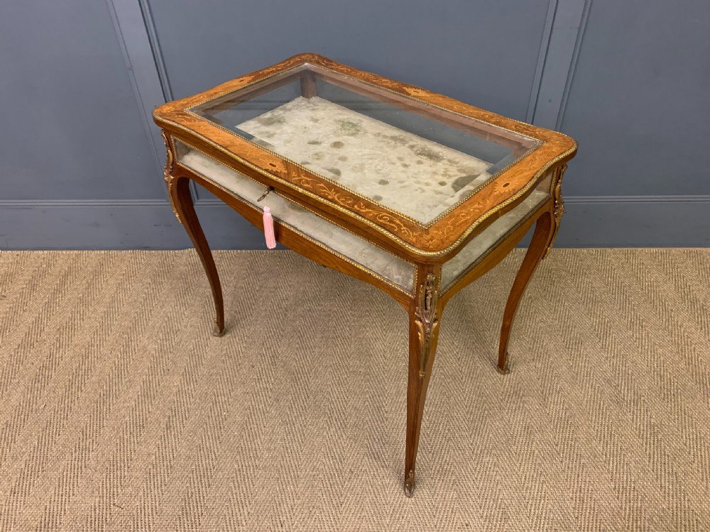 Marquetry Inlaid Kingwood Bijouterie Table View XI
