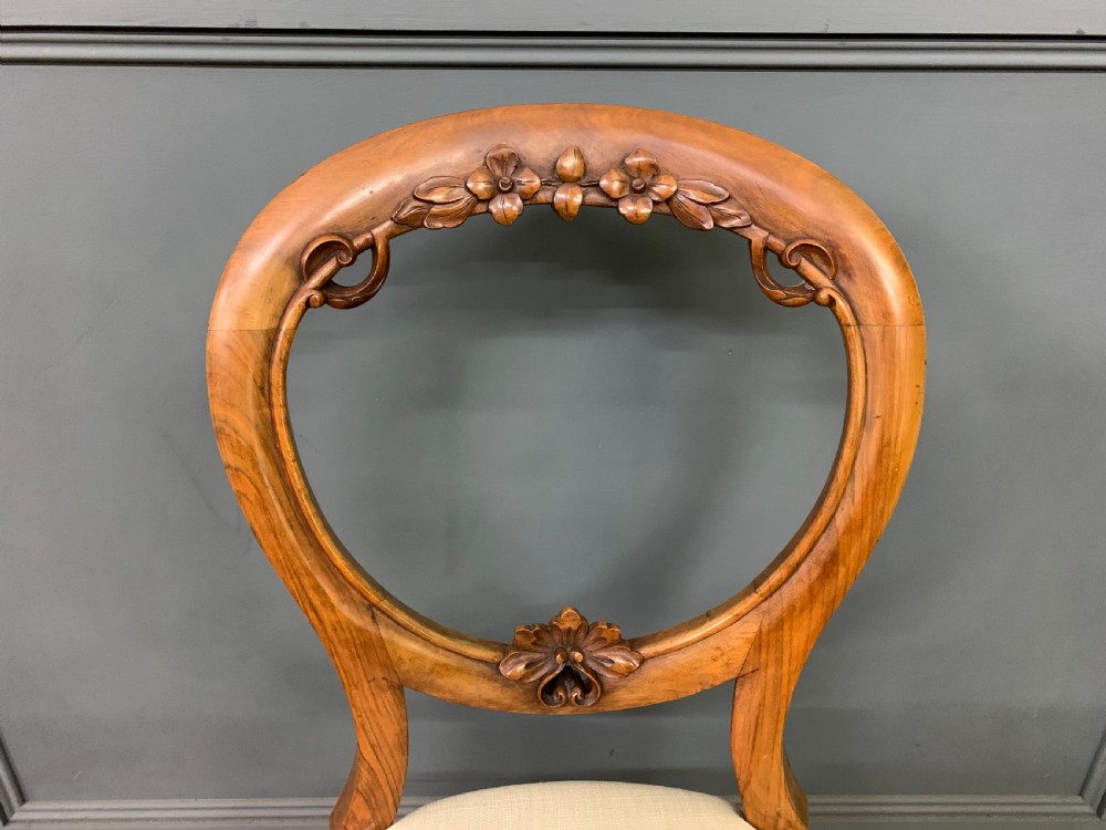 Set of 6 Victorian Walnut Dining Chairs View V