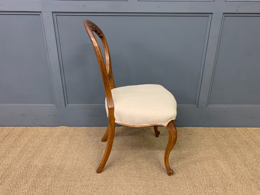 Set of 6 Victorian Walnut Dining Chairs View IX