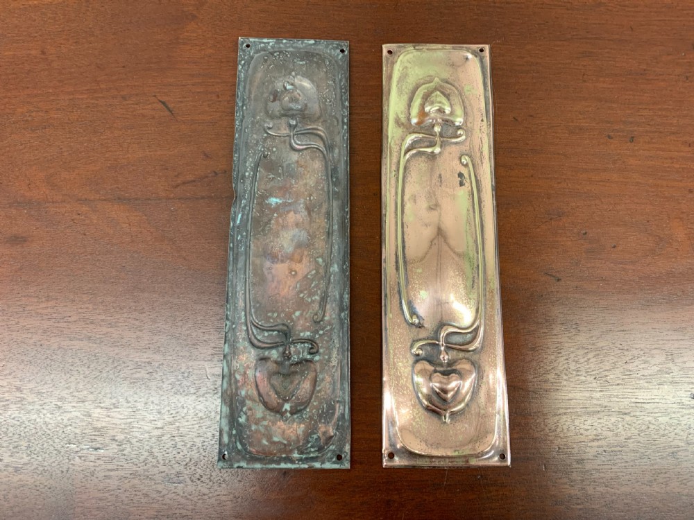 Pair of Art Nouveau Finger Plates View IV