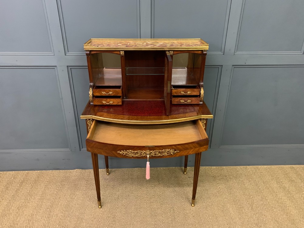 French Mahogany Bonheur Du Jour View VI
