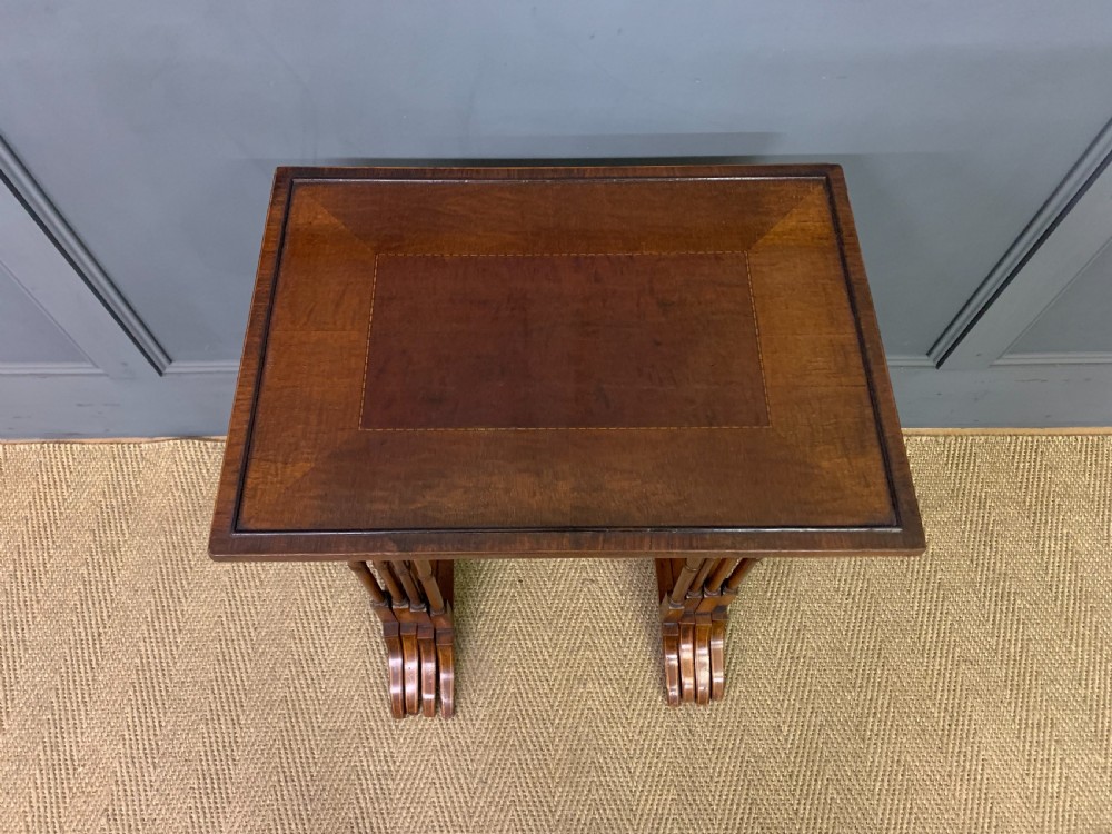 Edwardian Inlaid Mahogany Nest of 4 Tables View III