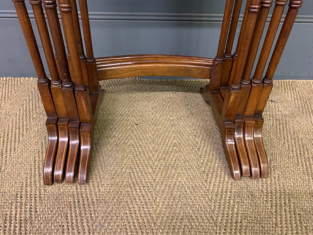 Edwardian Inlaid Mahogany Nest of 4 Tables View IV
