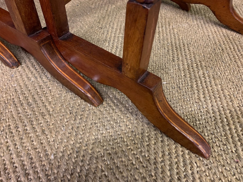 Edwardian Inlaid Mahogany Nest of 4 Tables View VI
