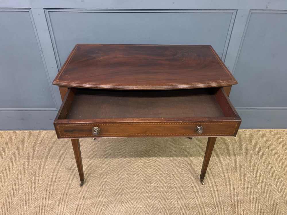 Georgian Inlaid Mahogany Side Table View V