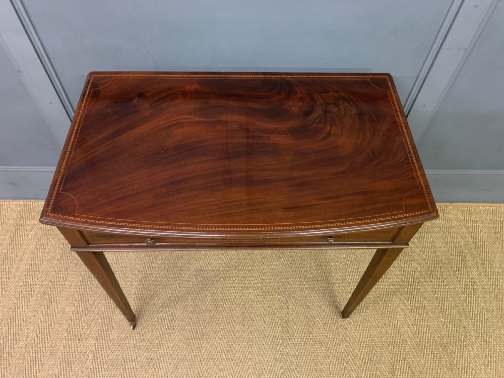 Georgian Inlaid Mahogany Side Table View IX
