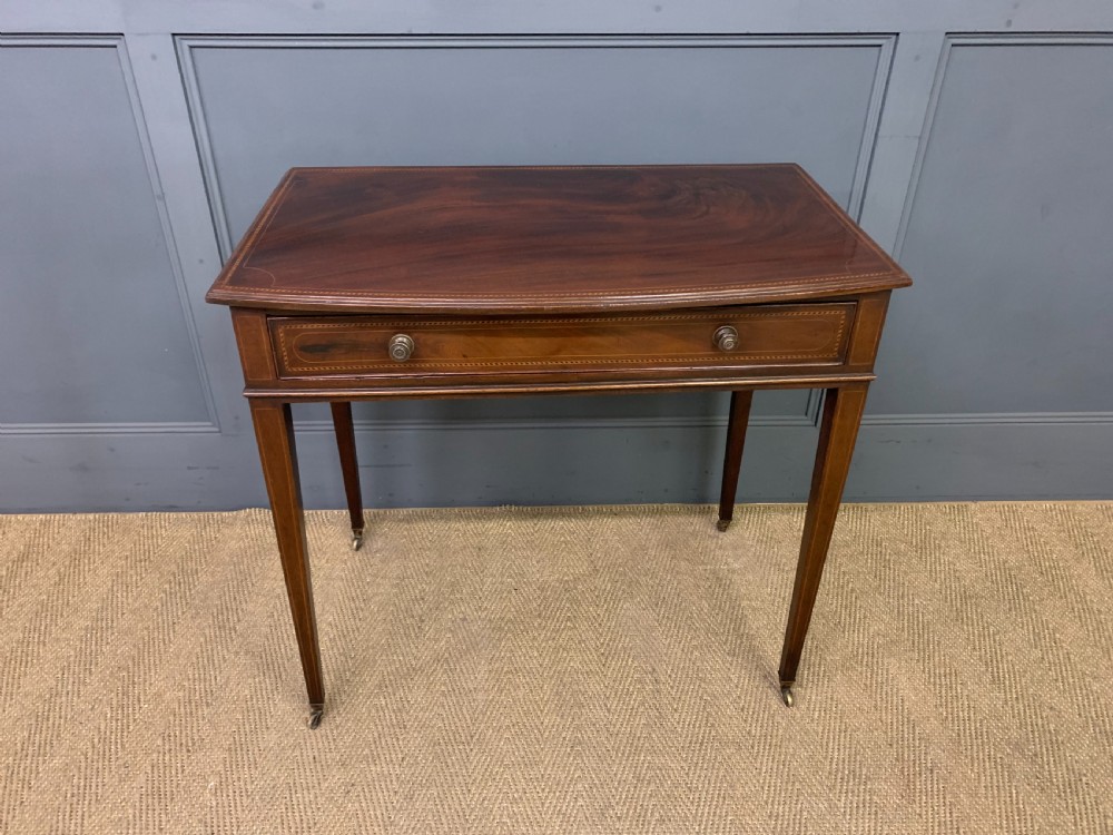 Georgian Inlaid Mahogany Side Table View X