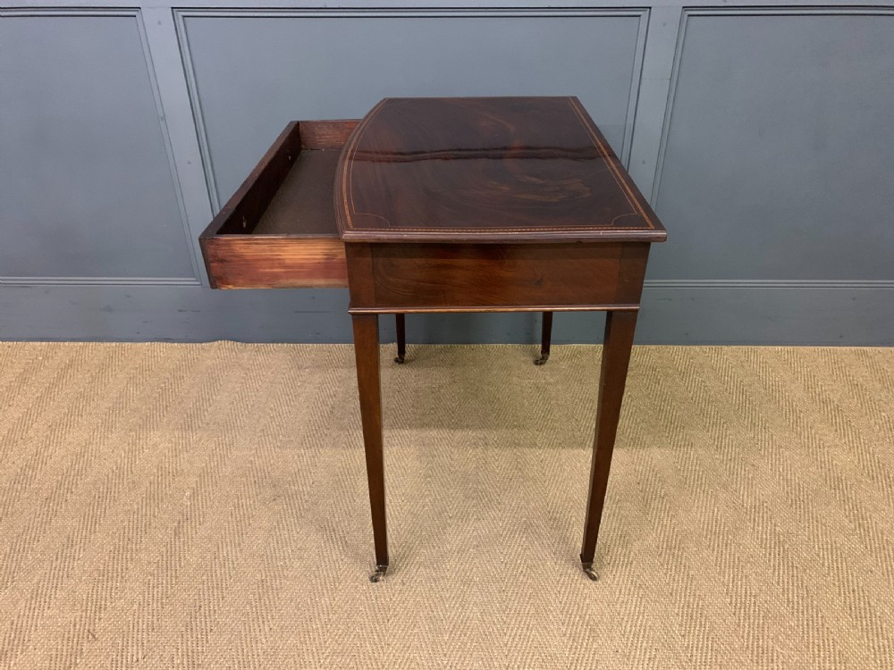 Georgian Inlaid Mahogany Side Table View XI