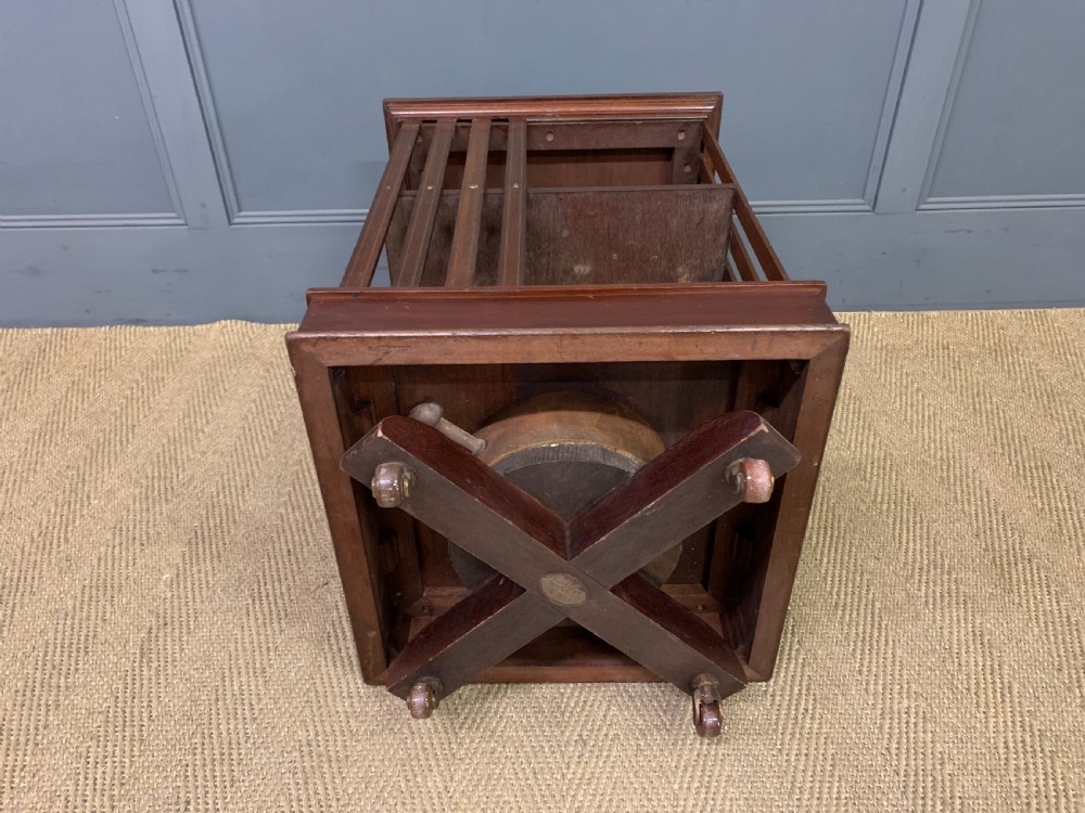 Inlaid Mahogany Revolving Bookcase View V