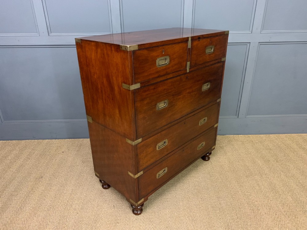 Victorian Secretaire Military Chest by H Pratt of New Bond Street, London View XII
