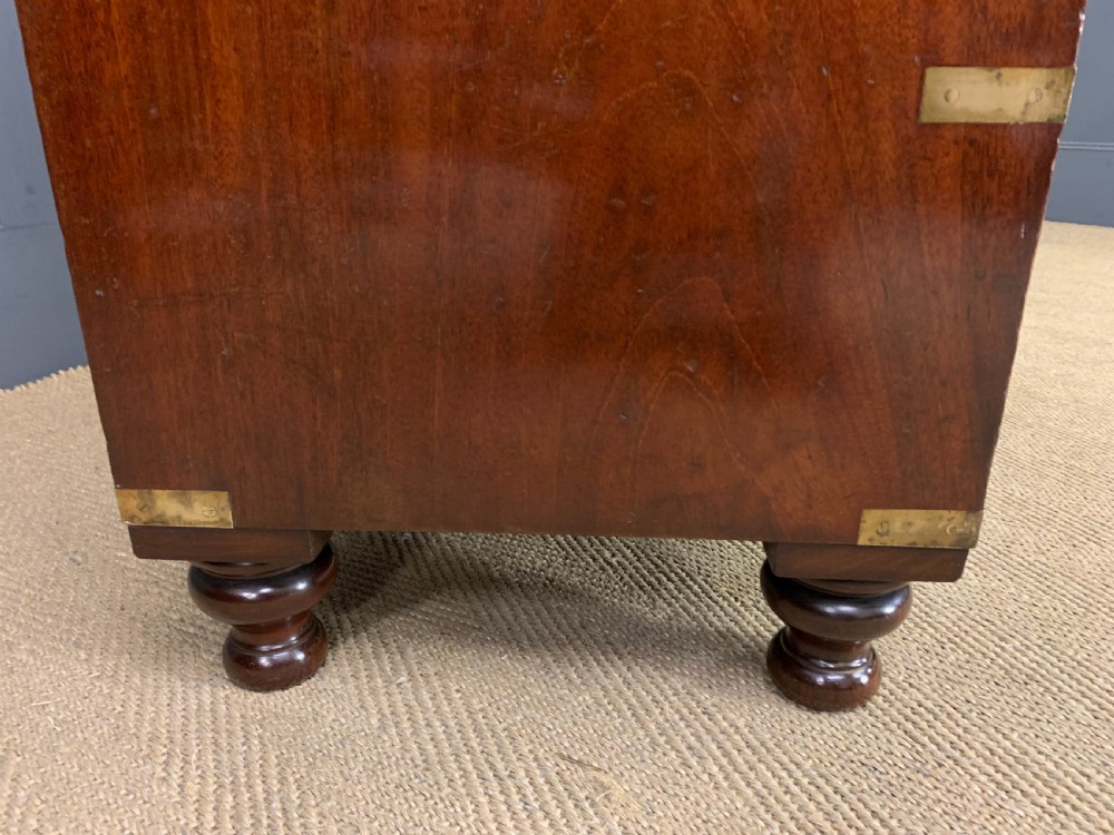 Victorian Secretaire Military Chest by H Pratt of New Bond Street, London View XIV