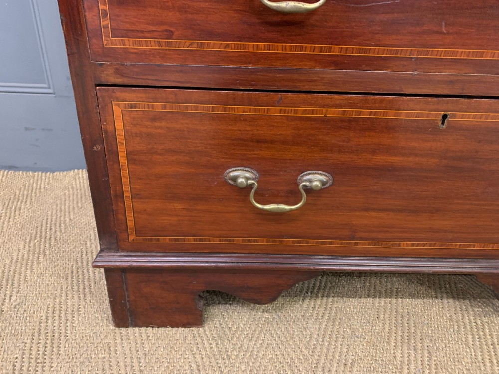 Inlaid Mahogany Bureau by Jas Shoolbred & Co. View V
