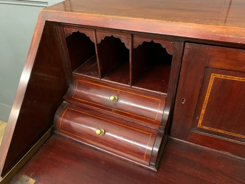 Inlaid Mahogany Bureau by Jas Shoolbred & Co. View VIII