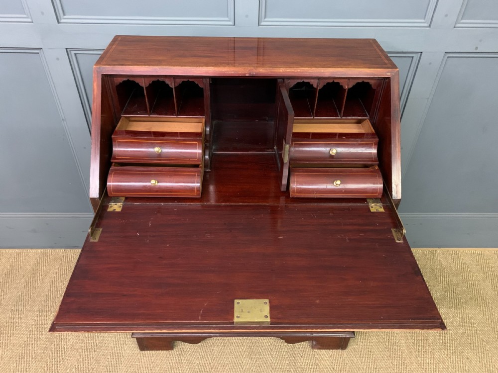 Inlaid Mahogany Bureau by Jas Shoolbred & Co. View IX