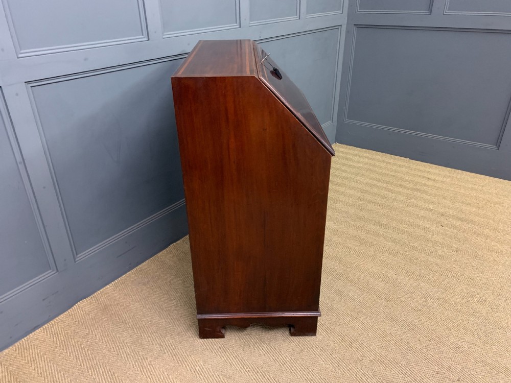 Inlaid Mahogany Bureau by Jas Shoolbred & Co. View XI