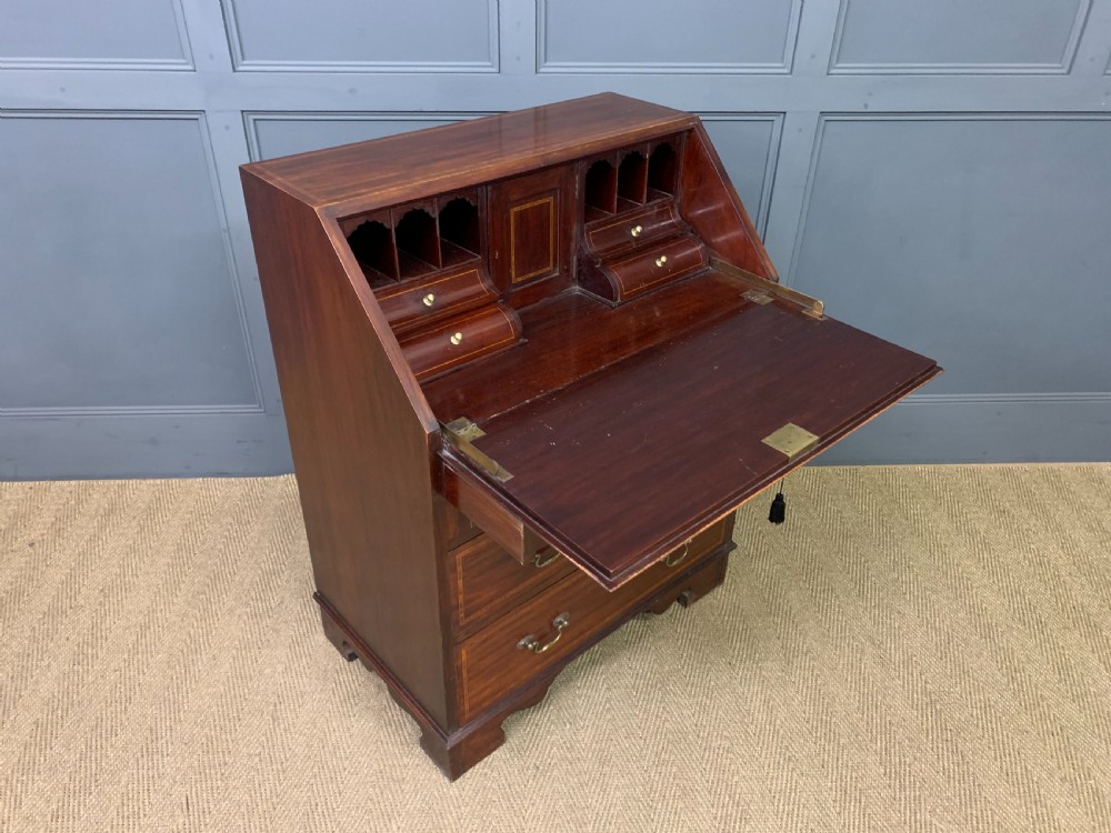 Inlaid Mahogany Bureau by Jas Shoolbred & Co. View XIV