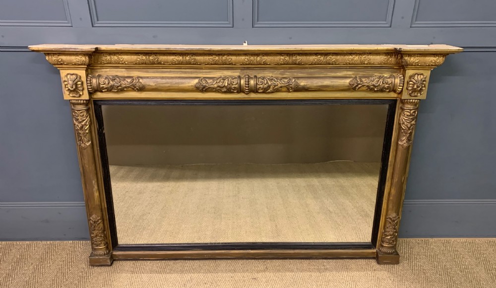 Regency Period Gilt Overmantle Mirror
