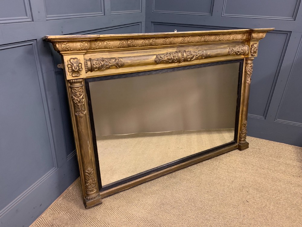 Regency Period Gilt Overmantle Mirror View V