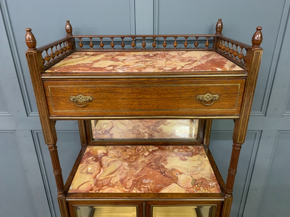 Victorian Rosewood Cabinet / Whatnot View V