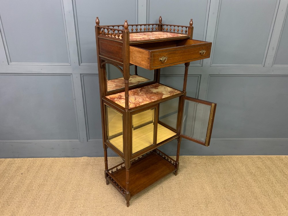 Victorian Rosewood Cabinet / Whatnot View XVIII