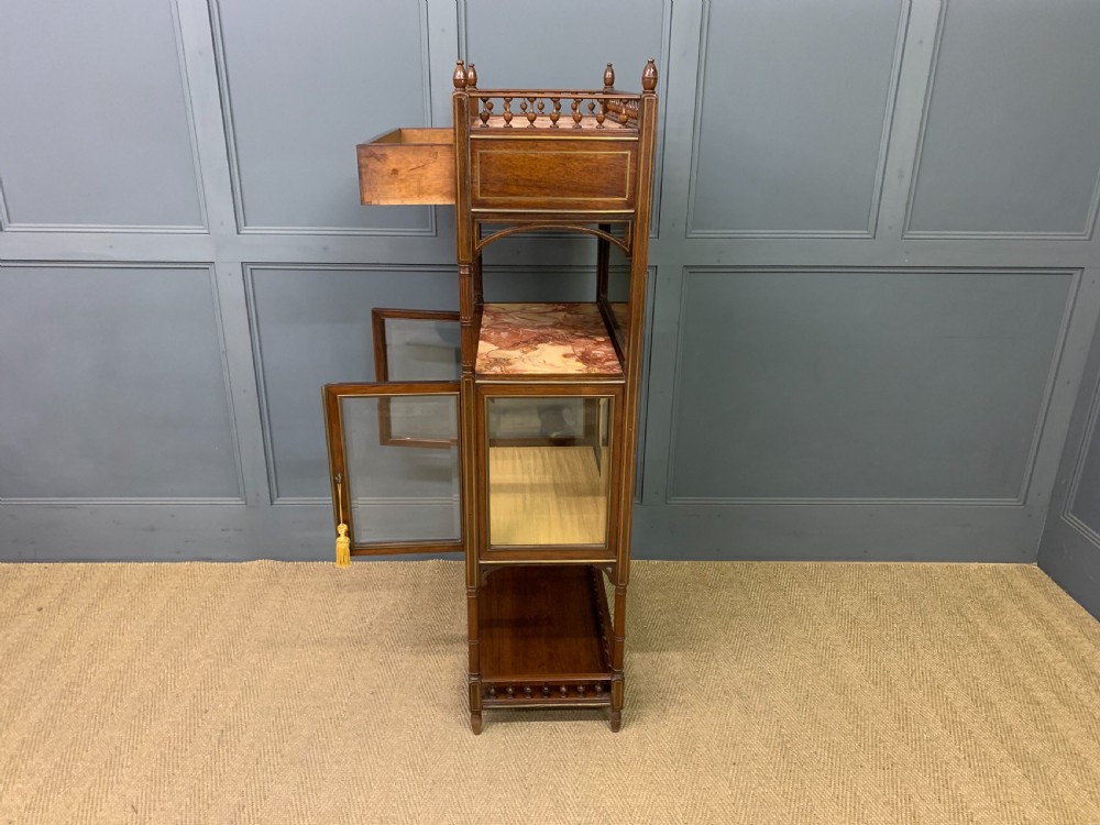 Victorian Rosewood Cabinet / Whatnot View XX