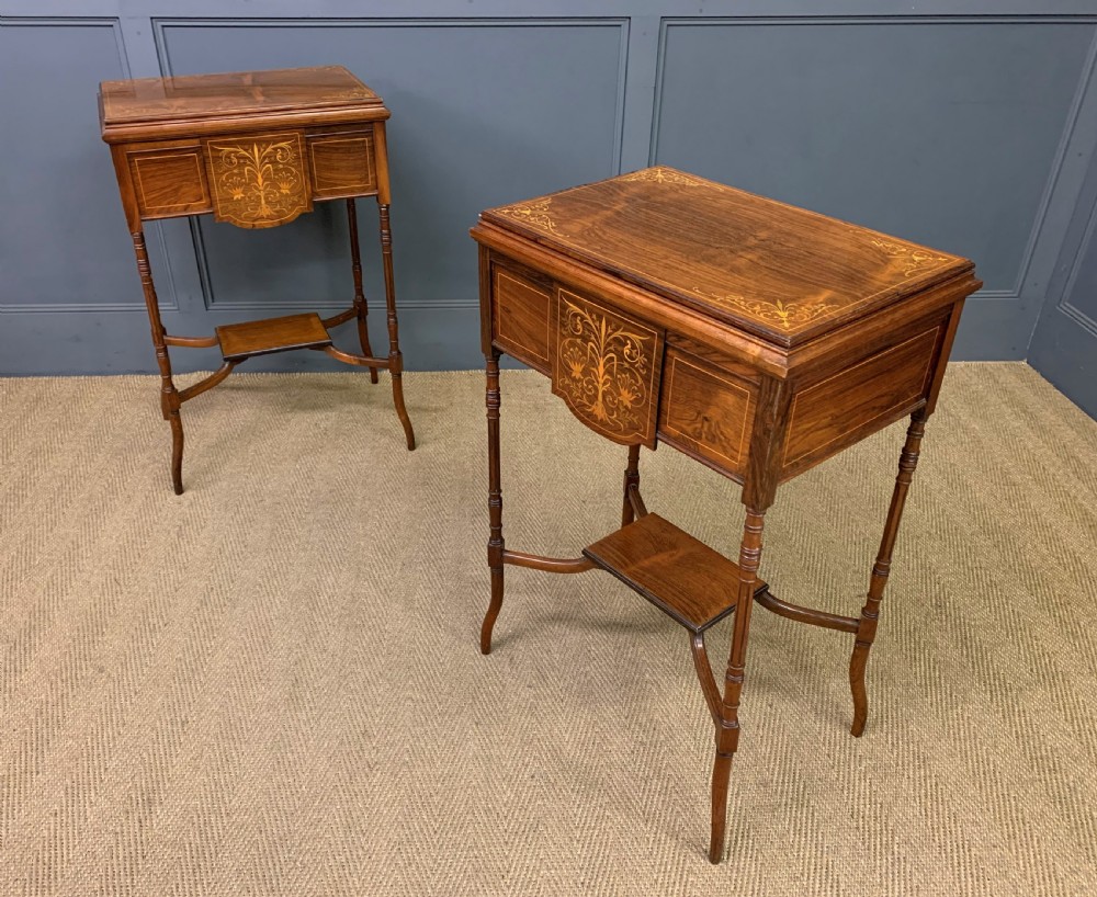Pair of Inlaid Rosewood Jardinieres View VII