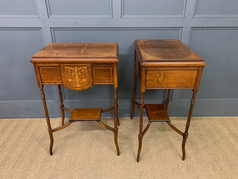 Pair of Inlaid Rosewood Jardinieres View VIII
