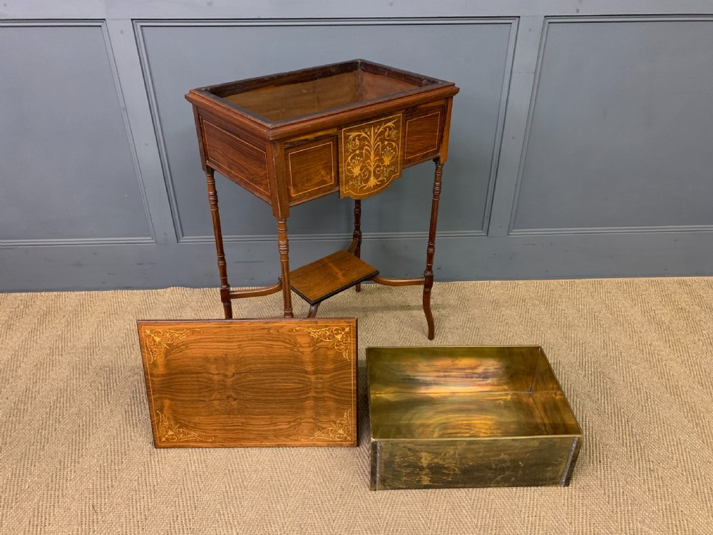 Pair of Inlaid Rosewood Jardinieres View XVII
