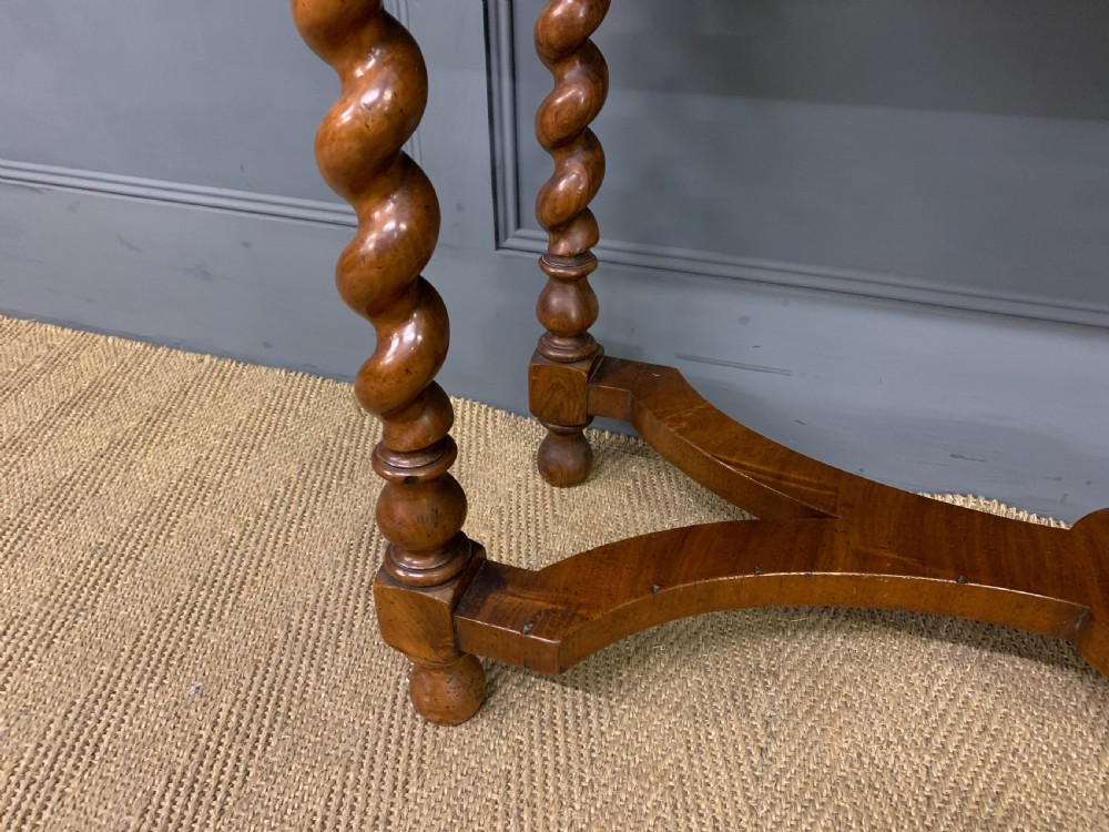 William and Mary Style Burr Walnut Bookcase View VI