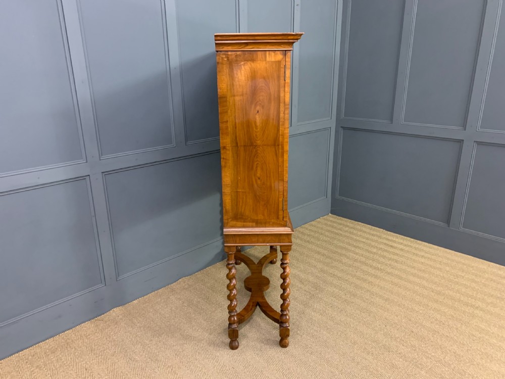 William and Mary Style Burr Walnut Bookcase View XII