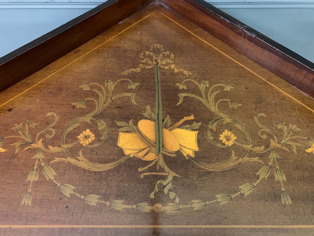 Inlaid Mahogany Corner Cupboard View VI