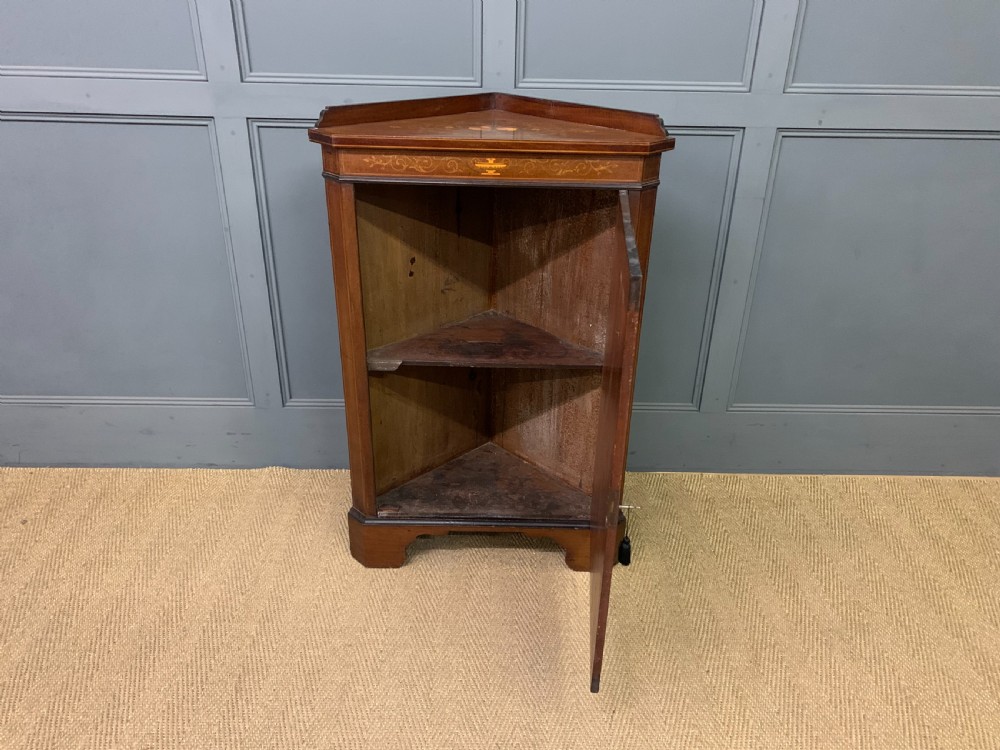 Inlaid Mahogany Corner Cupboard View VII