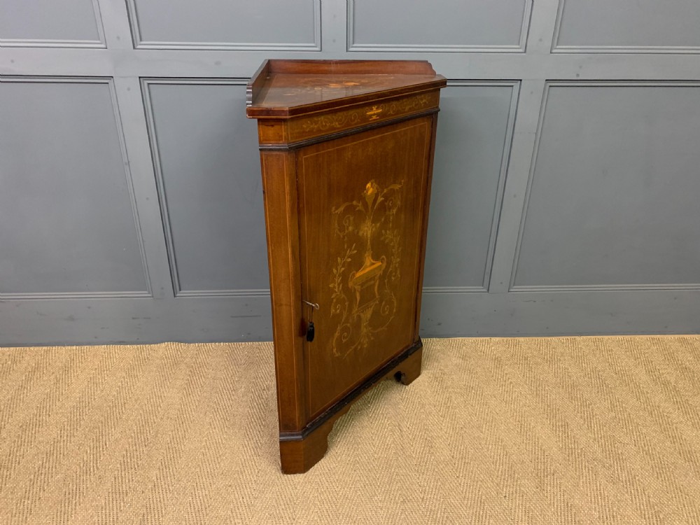 Inlaid Mahogany Corner Cupboard View VIII