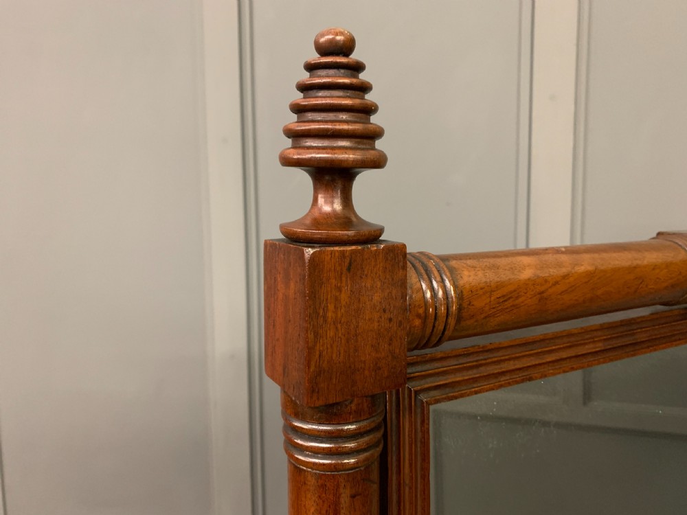 Georgian Mahogany Cheval Mirror View VIII
