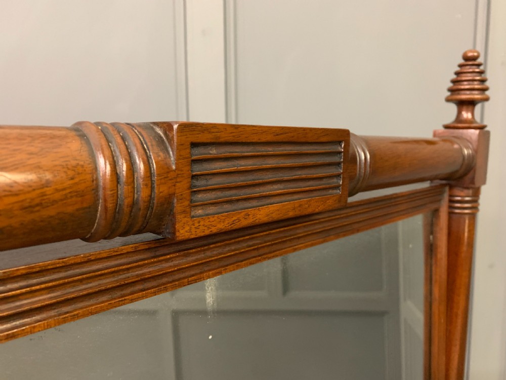 Georgian Mahogany Cheval Mirror View IX