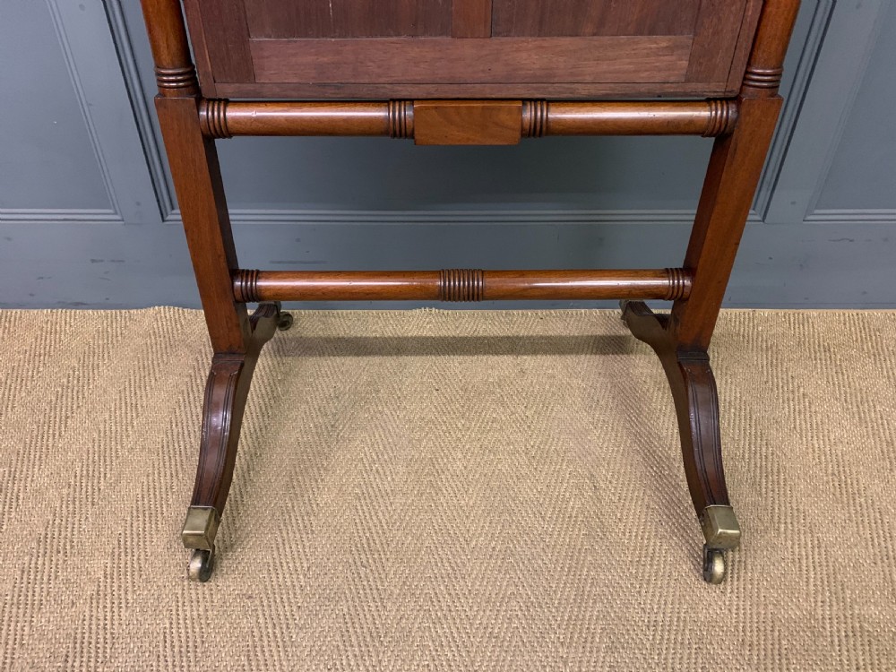 Georgian Mahogany Cheval Mirror View XI