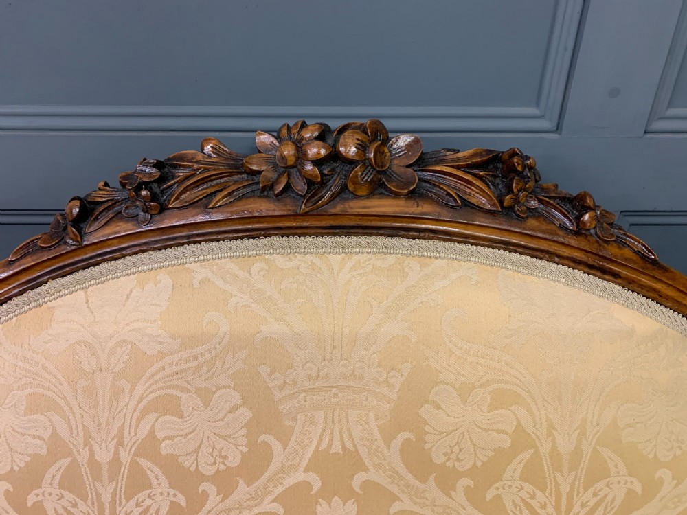 19th Century Walnut Settee View IV