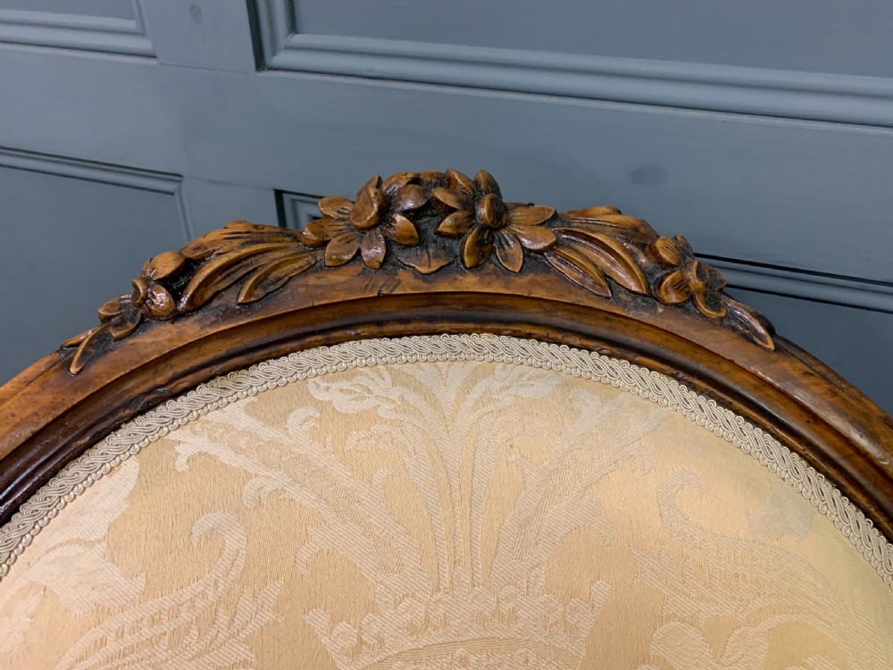19th Century Walnut Settee View V