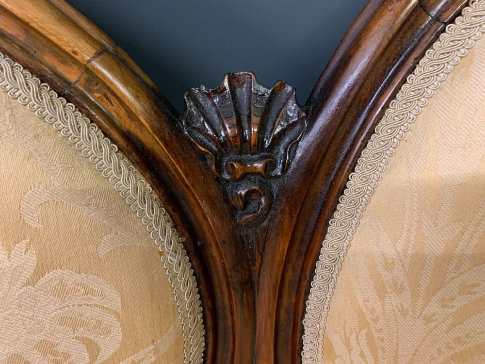 19th Century Walnut Settee View VII