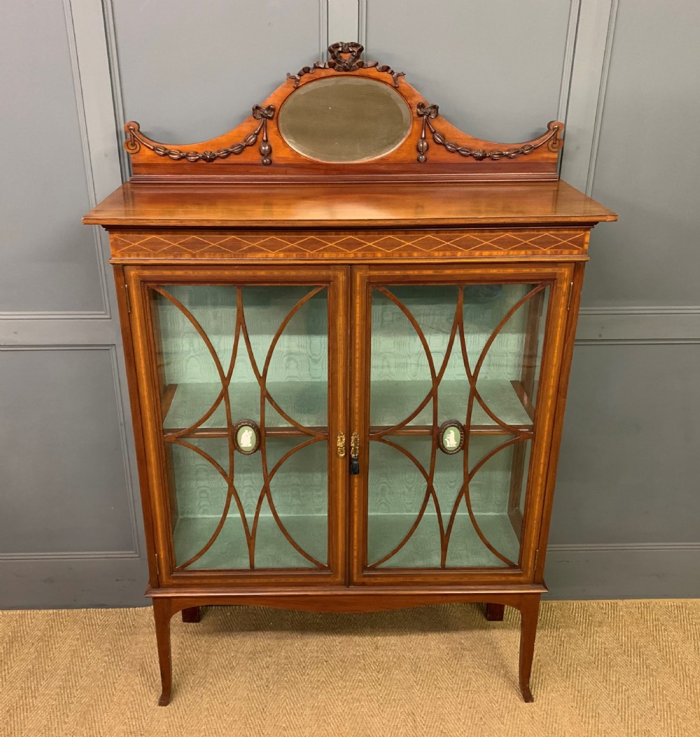 Edwardian Inlaid Mahogany Display Cabinet View III