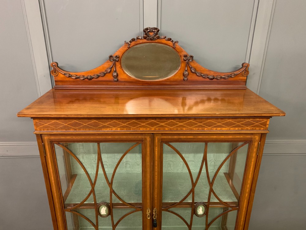Edwardian Inlaid Mahogany Display Cabinet View IV