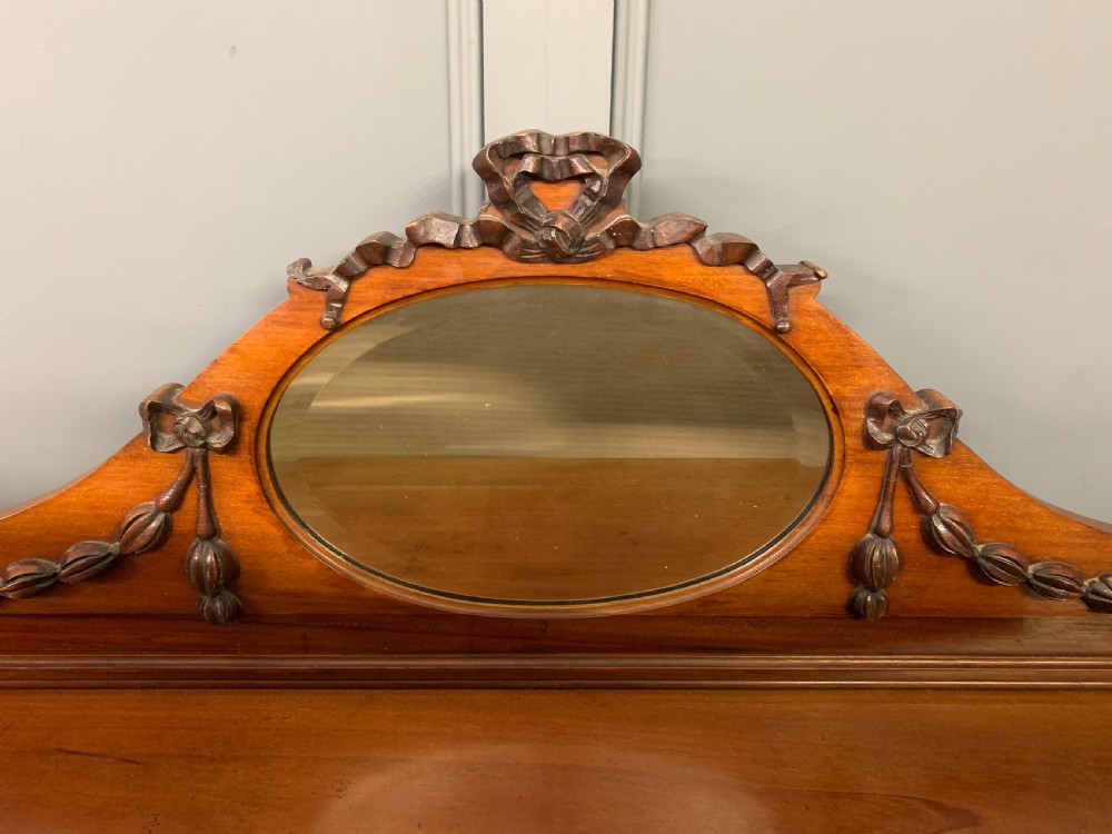 Edwardian Inlaid Mahogany Display Cabinet View V