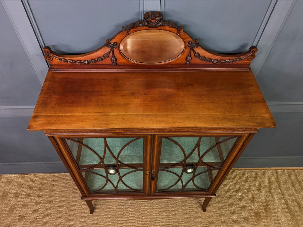 Edwardian Inlaid Mahogany Display Cabinet View XII