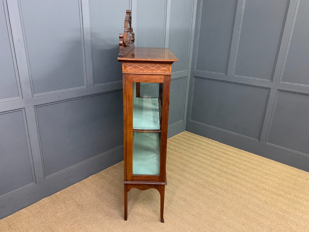 Edwardian Inlaid Mahogany Display Cabinet View XIII