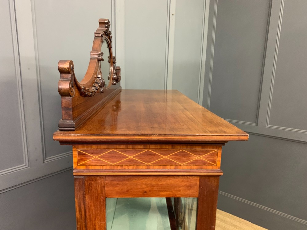 Edwardian Inlaid Mahogany Display Cabinet View XIV