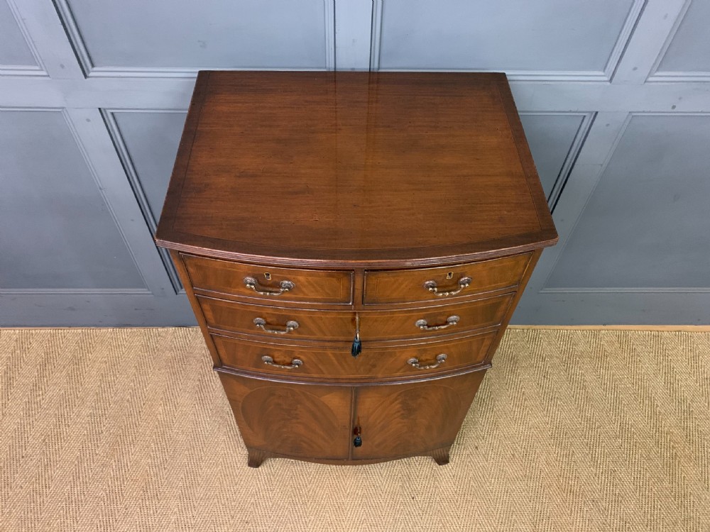 Edwardian Inlaid Mahogany Cupboard View II