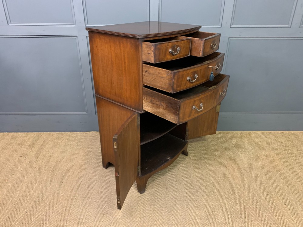 Edwardian Inlaid Mahogany Cupboard View V