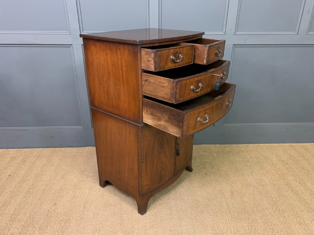 Edwardian Inlaid Mahogany Cupboard View VI